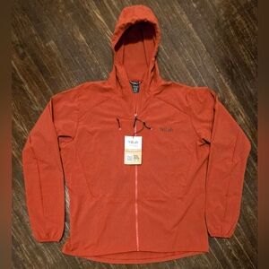 NEW Rab Men's XL Borealis Softshell Hooded Jacket - Red - MSRP $130